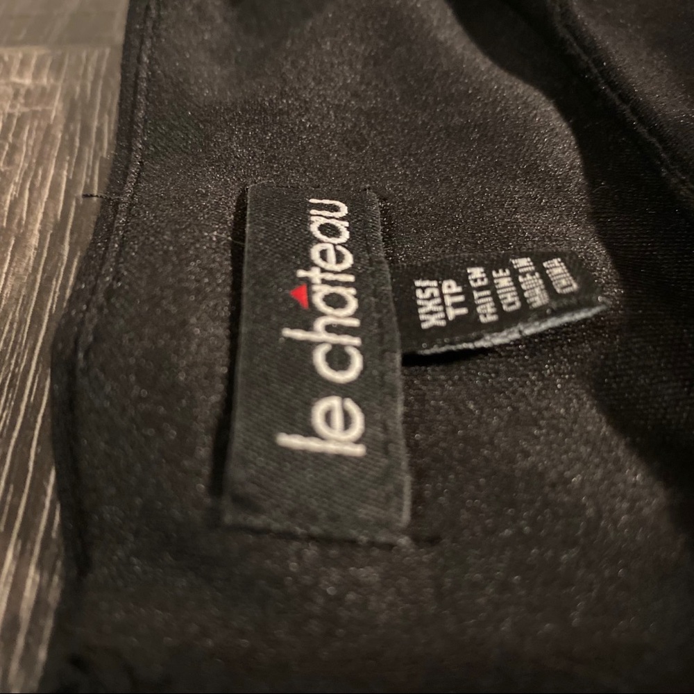 LE CHATEAU Black Tight Midi Dress - Picture 4 of 5